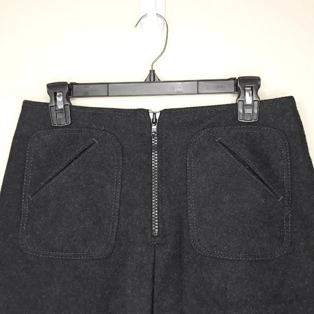 Virgin Wool Blend Mini Skirt Y2K